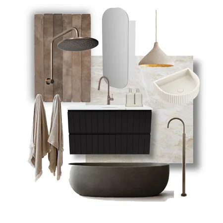 Timberline Bathroom Interior Design Mood Board by AR.CHETYPE DESIGN on Style Sourcebook