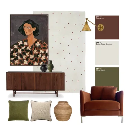 Modern Living Space Interior Design Mood Board by Hunter and Nomad on Style Sourcebook