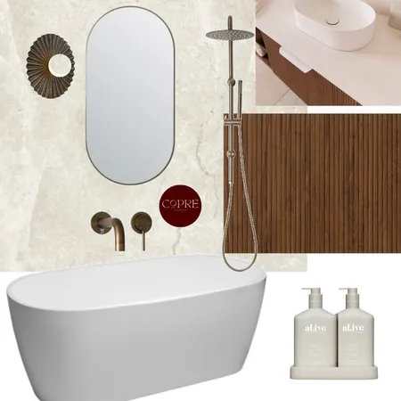 Glennie House main bathroom Interior Design Mood Board by COPRÈ INTERIORS on Style Sourcebook