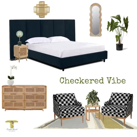 Checkered Pattern Interior Design Mood Board by Freebird on Style Sourcebook