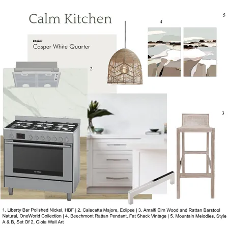 Calm Kitchen Interior Design Mood Board by Eleni.M Art and Design on Style Sourcebook