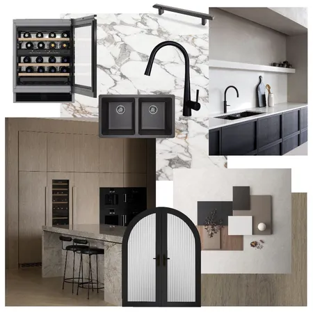 Dark moody kitchen Interior Design Mood Board by Lainey Alexander Design Studio on Style Sourcebook
