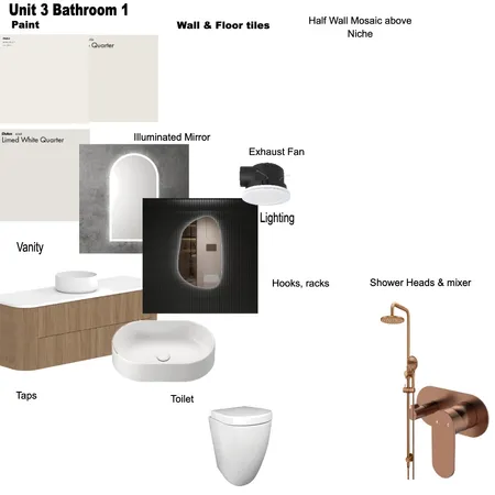 Guest Bathroom Interior Design Mood Board by bokibuilds25 on Style Sourcebook