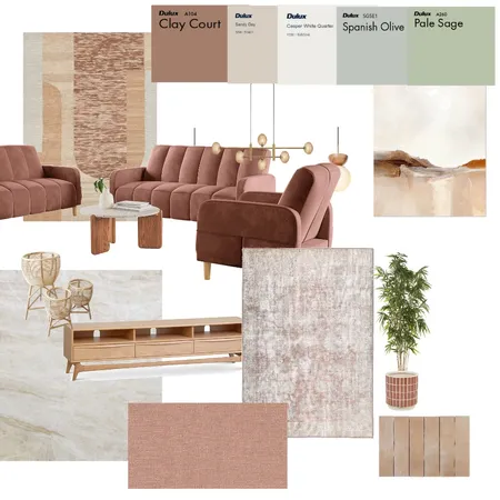 Peach Olive Tones Interior Design Mood Board by Maryam-Azab on Style Sourcebook