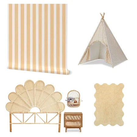 Sunny and playful kids room Interior Design Mood Board by ashclarkart on Style Sourcebook