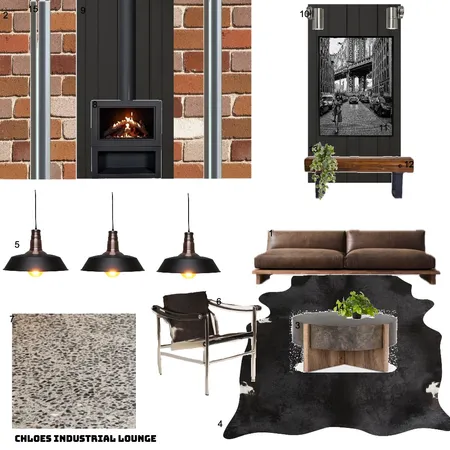 Chloes industrial lounge Interior Design Mood Board by chloe cathcart on Style Sourcebook