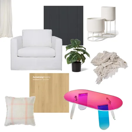 Retro Eclectic Living Interior Design Mood Board by Armstrong Flooring on Style Sourcebook