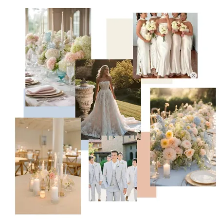 Pastel Wedding Interior Design Mood Board by Jswanson on Style Sourcebook
