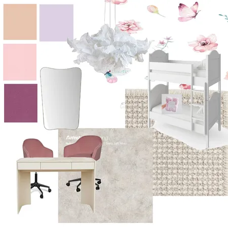 חדר בנות Interior Design Mood Board by דינה on Style Sourcebook