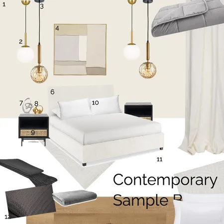 Contemporary Bedroom Interior Design Mood Board by Georgia.44 on Style Sourcebook