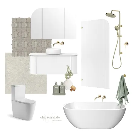 Modern/Coastal/Minimal Bathroom Interior Design Mood Board by white soul studio on Style Sourcebook
