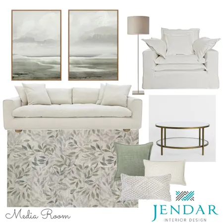 Media Room Interior Design Mood Board by Jendar Interior Design on Style Sourcebook