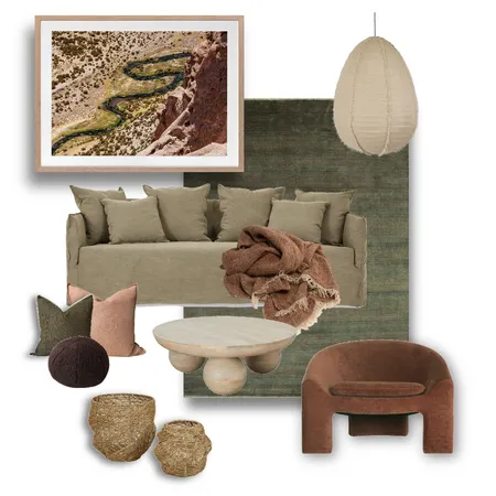 Green and Rust Living Interior Design Mood Board by AR.CHETYPE DESIGN on Style Sourcebook