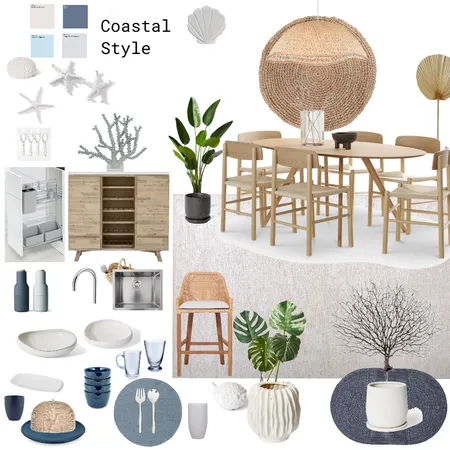 Coastal Style dining Interior Design Mood Board by Sara Ahmed 2002 on Style Sourcebook