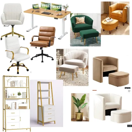 Basement office Interior Design Mood Board by chantelmoulton@gmail.com on Style Sourcebook