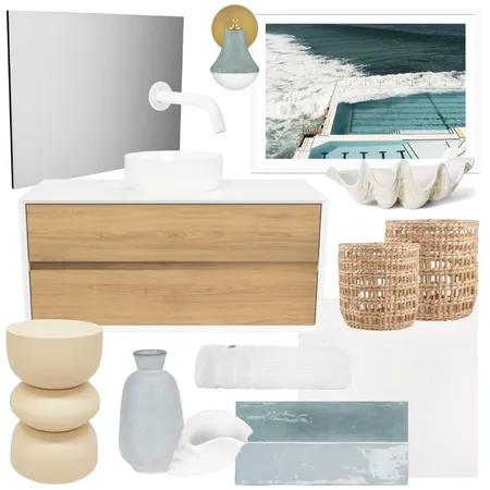 Lagoon Layers | Embrace with Georgia Mirror Interior Design Mood Board by Timberline on Style Sourcebook