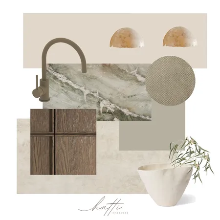 Refined earthy green kitchen Interior Design Mood Board by Hatti Interiors on Style Sourcebook