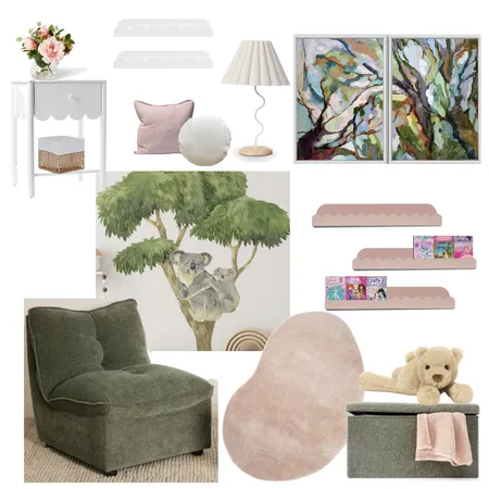 Lisa Girls room Interior Design Mood Board by Ledonna on Style Sourcebook
