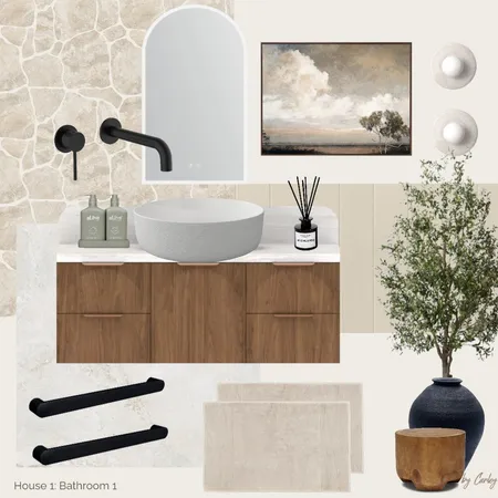 The Block House 1 - Bathroom 1 - By Carley Interior Design Mood Board by Carley & Co. Design on Style Sourcebook
