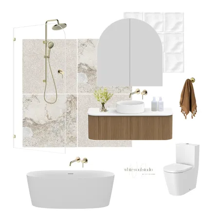 Main Bathroom - Warm Coastal Interior Design Mood Board by white soul studio on Style Sourcebook