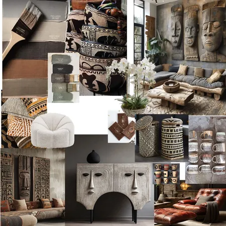 African Elegance Interior Design Mood Board by designbysic on Style Sourcebook