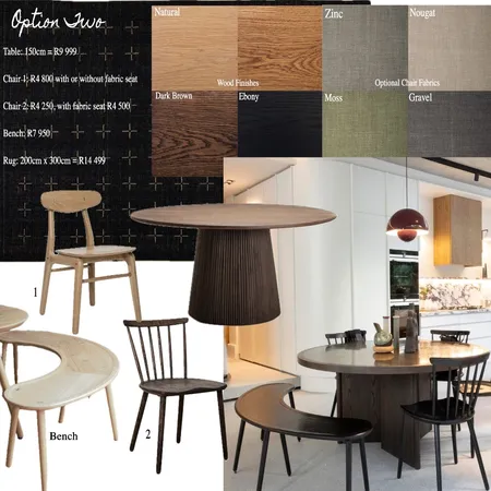 Dining room option 2 Interior Design Mood Board by Em Prepok on Style Sourcebook