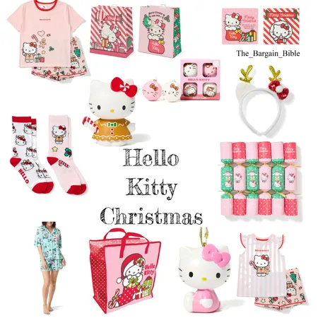 Hello Kitty Christmas Interior Design Mood Board by ainslie.henshaw@hotmail.com on Style Sourcebook