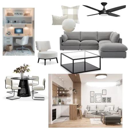 Julianne Jones Living Room, Kitchen and Dining Area Interior Design Mood Board by jdarinteriors on Style Sourcebook