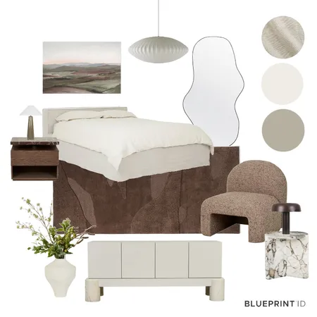 Earthy Bedroom Interior Design Mood Board by Blueprint Interior Design on Style Sourcebook