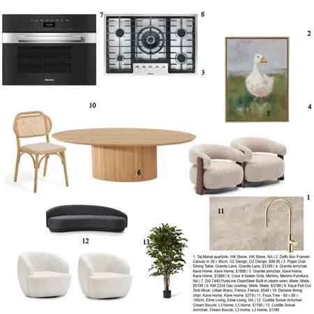 Kitchen an Dining Interior Design Mood Board by Nadja Suani on Style Sourcebook
