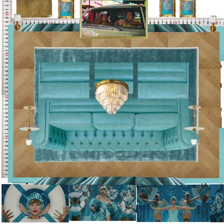 Cinema Blue Colour Drench Interior Design Mood Board by dl2407 on Style Sourcebook