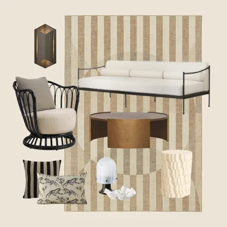 Monochromatic Contemporary Outdoor Lounge by Janelle Interior Design Mood Board by Miss Amara on Style Sourcebook