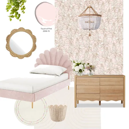 Pink girls bedroom - Lilacs Wallpaper Interior Design Mood Board by brittanypolatisdesign on Style Sourcebook