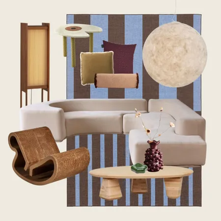 Midcentury Lounge by Janelle Interior Design Mood Board by Miss Amara on Style Sourcebook