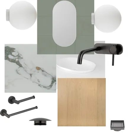 37a Mackie Street - powder bathroom Interior Design Mood Board by Melsy on Style Sourcebook