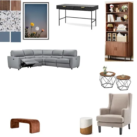 MCM Reading Room Interior Design Mood Board by delyhi on Style Sourcebook