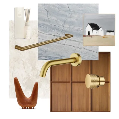 Blue and Brass Interior Design Mood Board by Alexia on Style Sourcebook