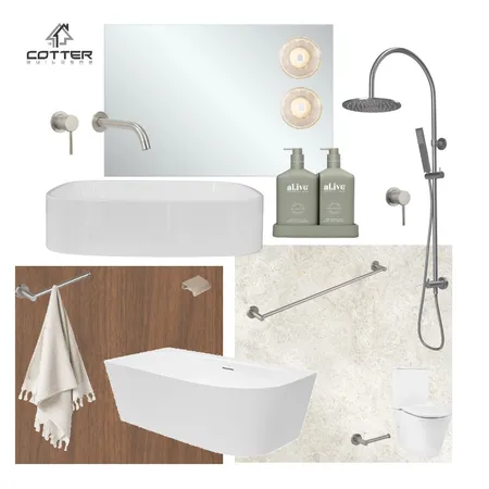 Mount Jukes Renovation - Main Bathroom Interior Design Mood Board by Cotter Builders on Style Sourcebook