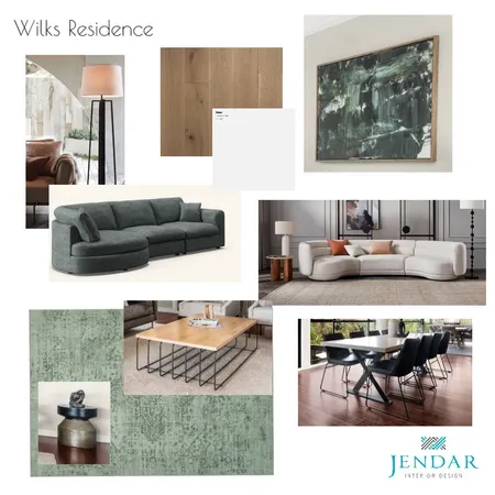 Lounge Room Luxe Interior Design Mood Board by Jendar Interior Design on Style Sourcebook