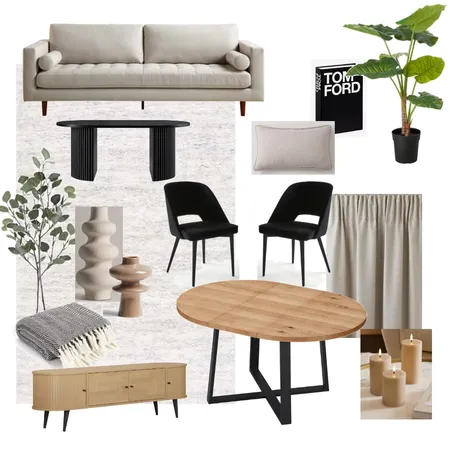 Postmark 2 bed living room wood Interior Design Mood Board by Lovenana on Style Sourcebook