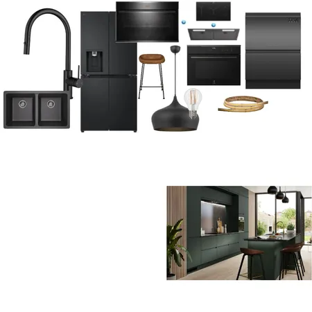 Kitchen dark Interior Design Mood Board by steve.kotsireas@hutchies.com.au on Style Sourcebook