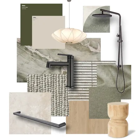 Neutral Green Gunmetal Interior Design Mood Board by Aquaperla on Style Sourcebook