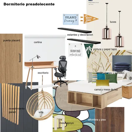 Dormitorio preadolecente Interior Design Mood Board by Alejandrina on Style Sourcebook