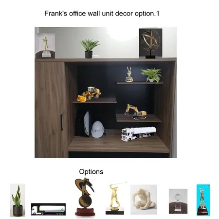 Frank's Office Wall Unit decor Option1 Interior Design Mood Board by Asma Murekatete on Style Sourcebook