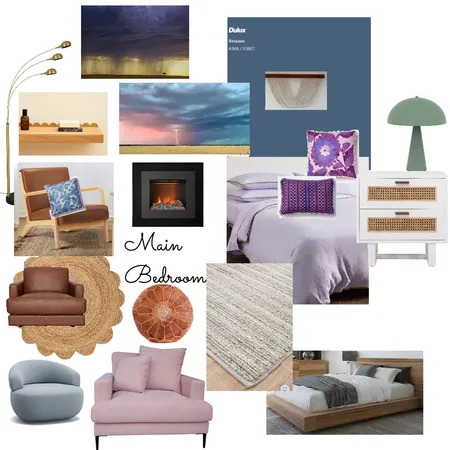 Main Bedroom - Colour Interior Design Mood Board by Sippe on Style Sourcebook