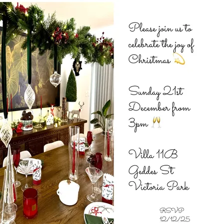 Christmas Party invite Interior Design Mood Board by Jennypark on Style Sourcebook