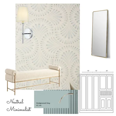 Neutral minimalist foyer Interior Design Mood Board by rachna mody on Style Sourcebook