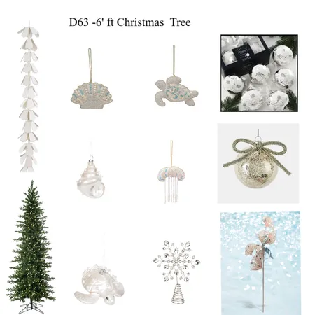 D63 - Caribbean Club 6ft Christmas Tree Interior Design Mood Board by Bedside on Style Sourcebook