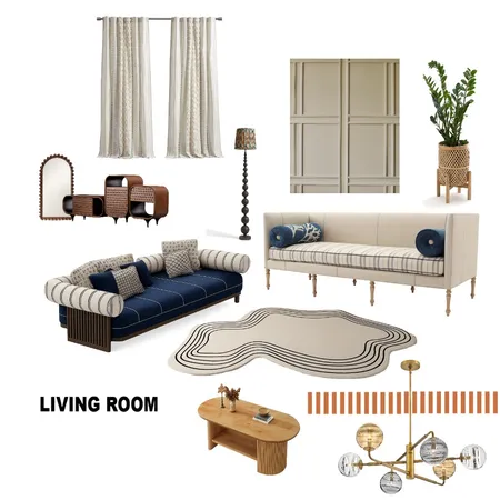 LIVING ROOM Interior Design Mood Board by GAJAGOWNI on Style Sourcebook