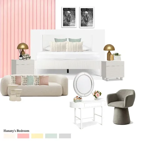 Hanany's Bedroom Interior Design Mood Board by Paballo on Style Sourcebook